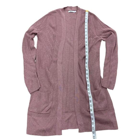 Reitmans Womens Dusty Rose Fine Knit Long Sleeve Shrug Cardigan Sweater Size XS﻿ - Picture 5 of 5
